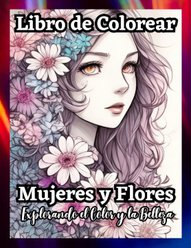 Mujeres y flores para colorear