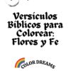 Versículos Bíblicos para Colorear: Flores y Fe | DESCARGA INMEDIATA - Imagen 2