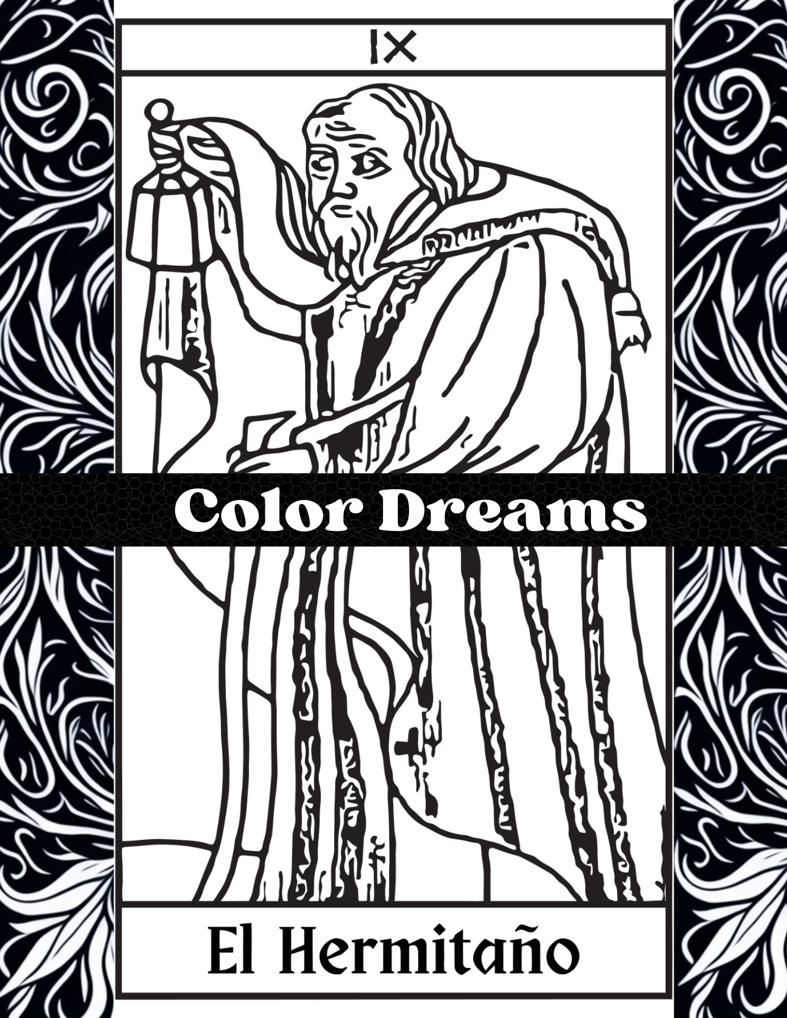 Cartas del tarot libro para colorear para adultos 1 & 2 (Paperback)