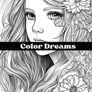 Mujeres y flores para colorear